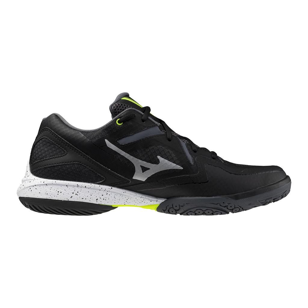 Mizuno Wave Claw 3 Badminton Club and Gym Black x White x Size 4E Shoes, Use, Lightweight, Cushioned, Yellow, 25.5 cm,