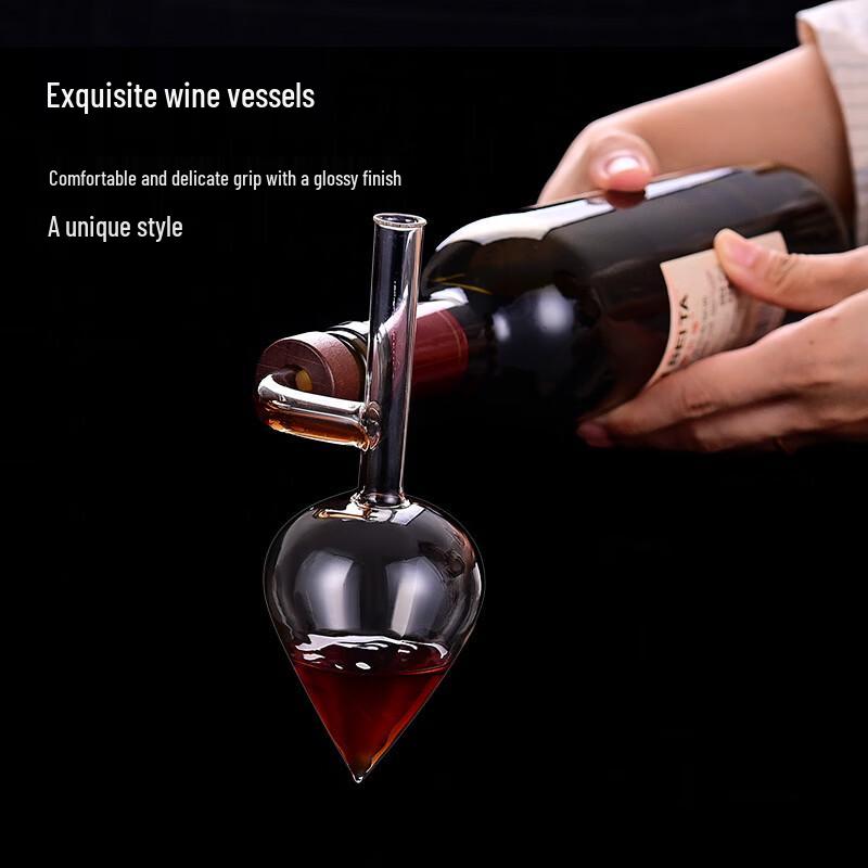 Portable Transparent Wine Pourer with Cork
