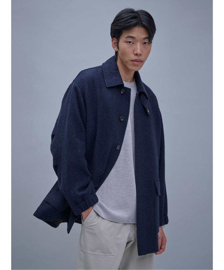 Shift.G Wool Safari Coat Navy