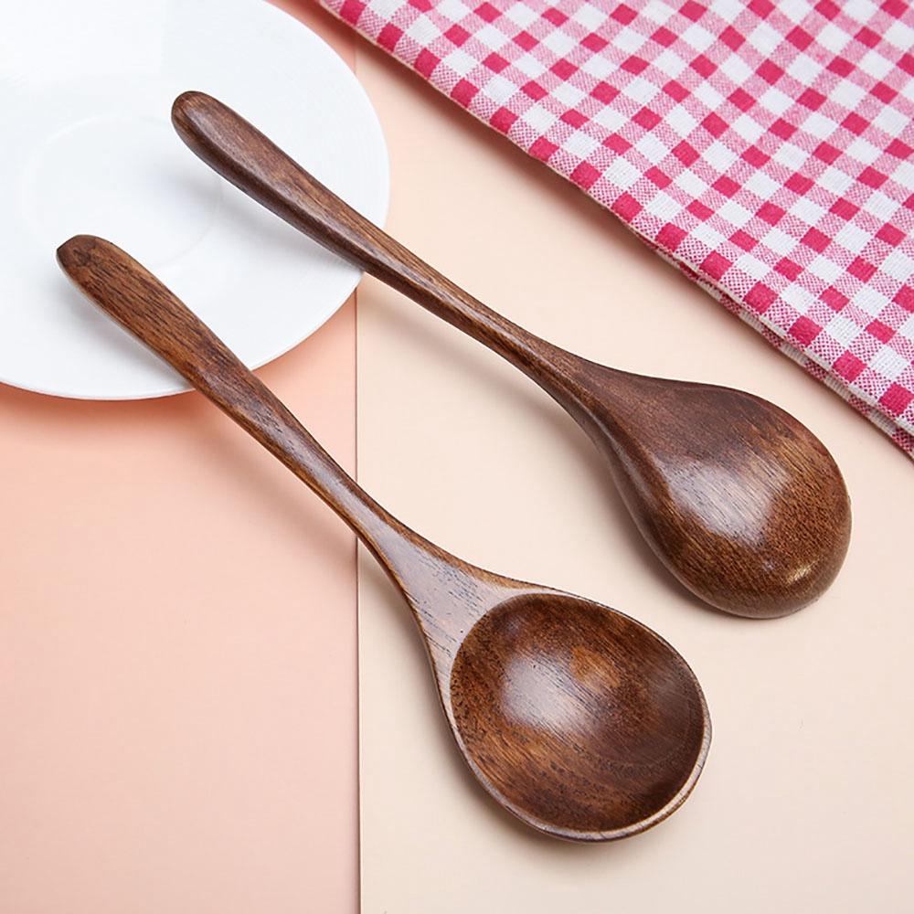Style Tableware Flatware Cooking Utensils Mixing Tea Spoon Soup Spoons Coffee Spoon Wooden Spoon