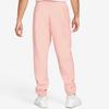 Nike Solo Swoosh Fleece Trousers Bleached Coral/White Men Streetwear CW5460-697