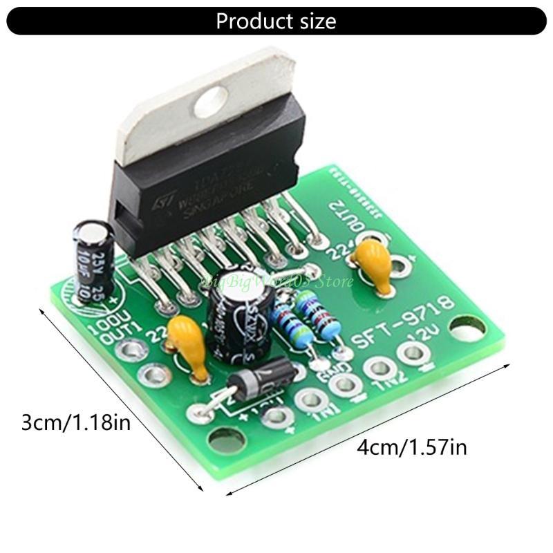24TE TDA7297 Power Amplifier Board Parts 12V Double Channel 15W+15W Electronic DIY