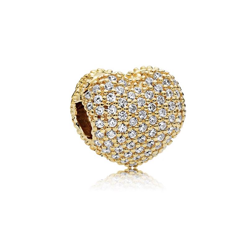 NEW DIY Sparkling Gold-Plating Serise Family Star Flower Cake Charm Bead Fit Silver European Bracelet Jewelry Gift