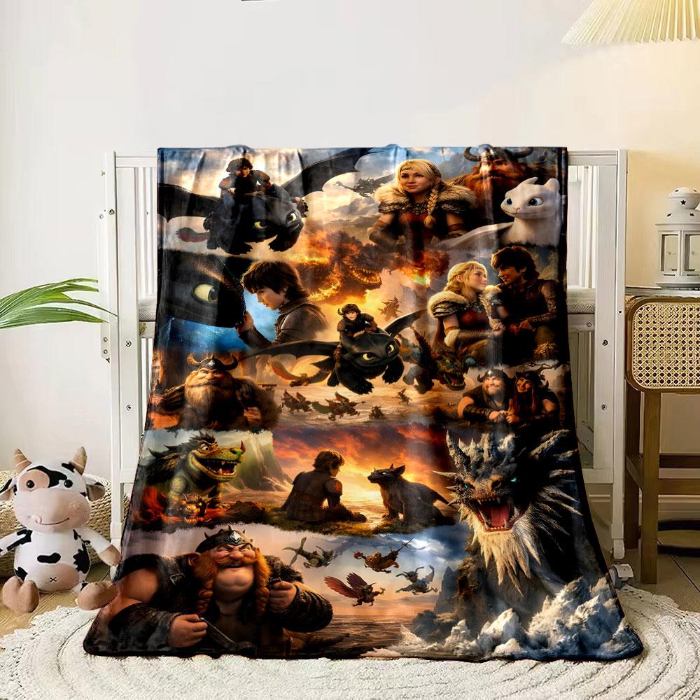 A princess with a peacock-inspired design, animals, and floral accents. for all seasons blanket lunch break throw gift 80cm x 120cm