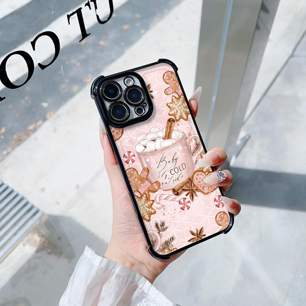 Ae114 Merry Christmas Christmas tree art Electroplated TPU Phone Cases for Samsung A54 A12 A14 S22 S23 S24 Ultra A55 A15 Four Corner Protection Cover