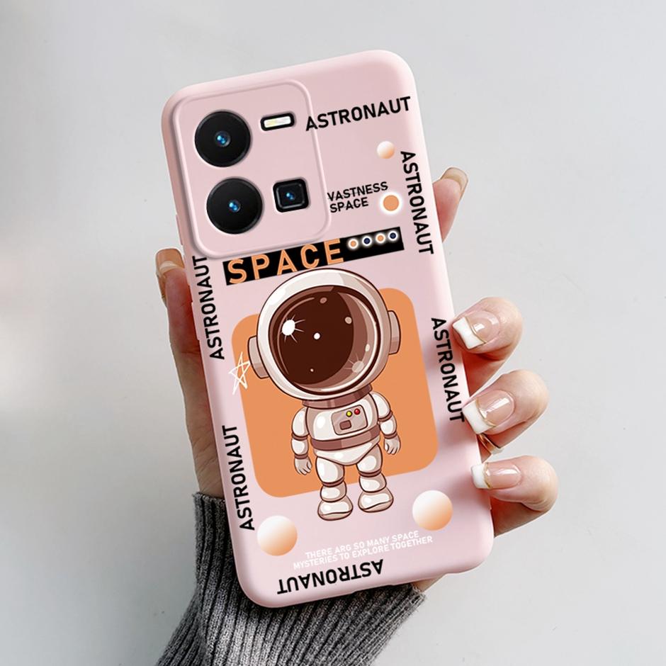 For vivo Y35 4G Protective Case For vivo Y35 4G Fashion Cartoon Phone Cases For vivo Y35 4G Beautiful Painting Back Cover Coque