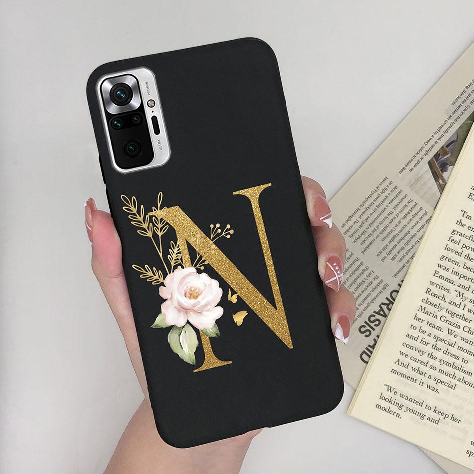 Cute Letters Case For Xiaomi Redmi Note 10 Pro Max 10S 10 S Soft Silicone Back Protective Cover Ultra Thin Slim Phone Case Funda
