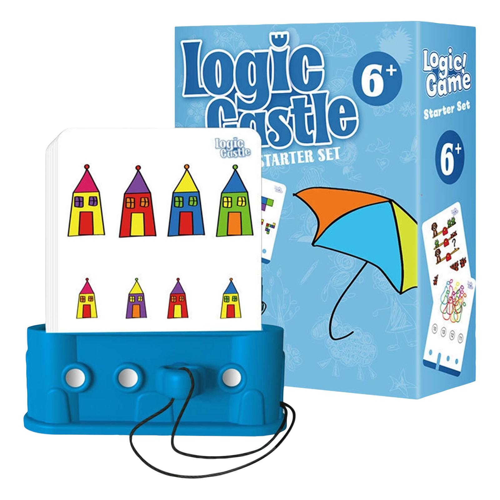 

Logic Castle Starter Set Educational Puzzle Game for Children Ages 4 and Up Includes Card Holder and Activity Cards to Develop Reasoning Skills One Size