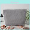 Modern Striped Polyester Toiletry Bag With Breathable Design For Travel And Daily Use