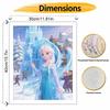 Disney Digital Oil Painting Art Kit Snow Queen Ice Castle Handmade Coloring Painting Home Decor