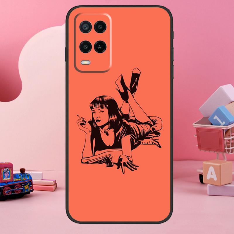 Pulp Fiction Case For OPPO A57s A17 A16 A15 A54 A74 A76 A96 A52 A72 A5 A9 A31 A53 A77 A91 A93 A54s Cover