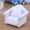 1/12 Dollhouse Miniature White Sofa With Back Cushion Doll House Accessories