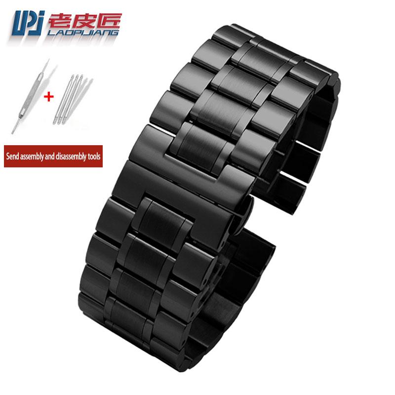 Stainless Steel 24 26 27 28 30mm Watch Strap for D-iesel for DZ4316 DZ7395 DZ7305 P-anerai Men Watch Band Table Attachment