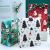 8PCS Christmas Kraft Paper Bags Snowman Gift Wrapping  Party Favors Decoration