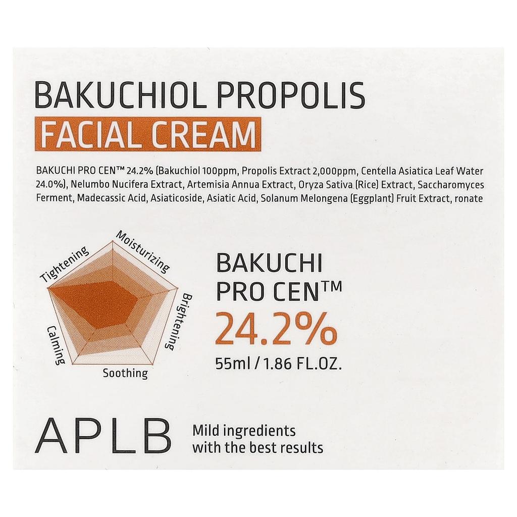 APLB Bakuchiol Propolis Facial Cream, 55ml (1.86 Fl Oz)