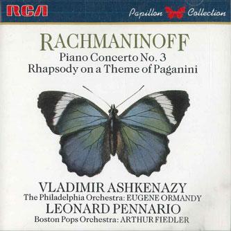 

CD ASHKENAZY - Rachmaninoff Piano Cancerto No.3 R25C1011 RCA Japan Classical Used