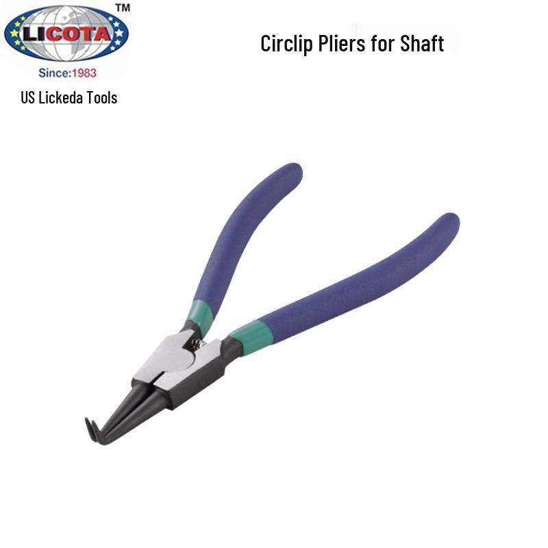 LICOTA Imported Bent Nose Circlip Pliers, 5-9 Inch Alloy Steel, APT-38008. 5 inch