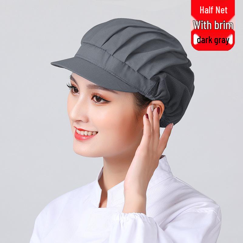 Dustproof Breathable Chef/Waiter Hat - Unisex Sanitary Kitchen Catering Hat