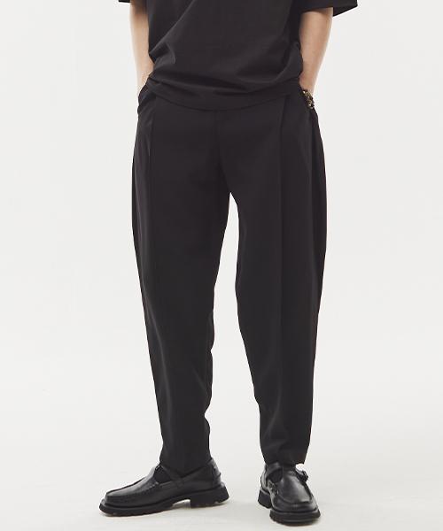 SEVENSELAH Hubis Transform Double Pleated Slacks Black