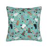 Cat Paw Pillowcase Printed Polyester Cushion Cover Decoration Fruit Throw Pillow Case Cover Home Zippered 40*40Cm