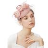Fascinator Hat Veil For Women, Retro Tea Party Pillbox Derby Kentucky Hat Fascinator Feather Headpiece Art Deco For Party Acessories