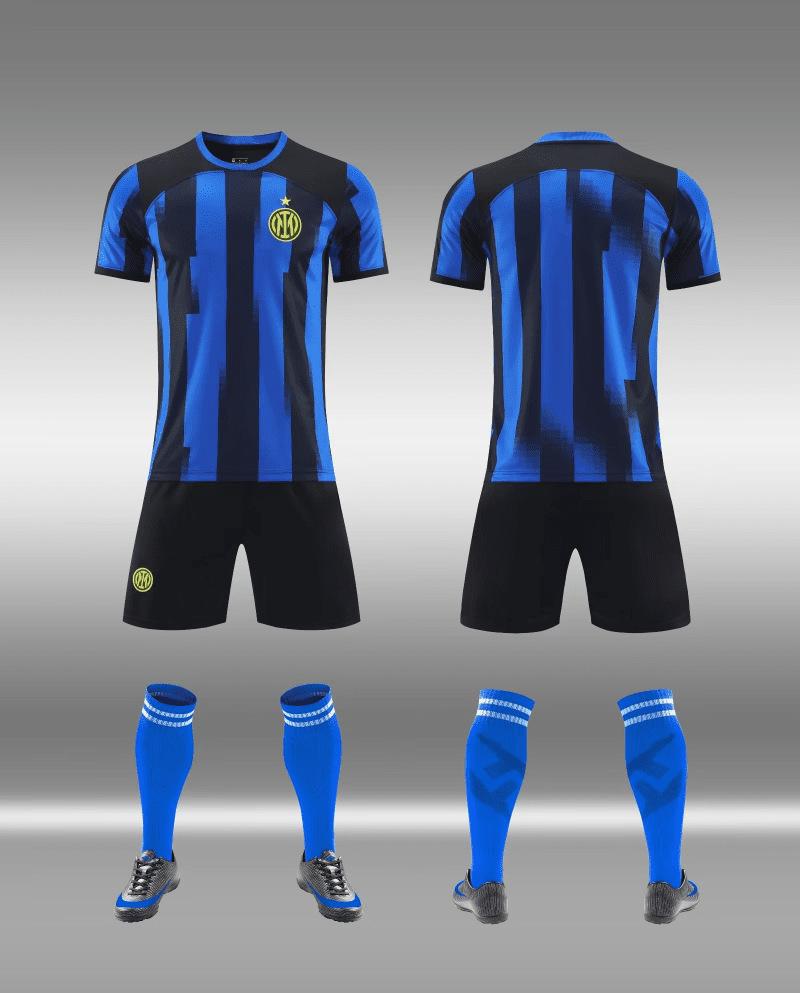 Adult football jersey set Boys Messi C Luo jersey Primary school girls class game training jersey customization
