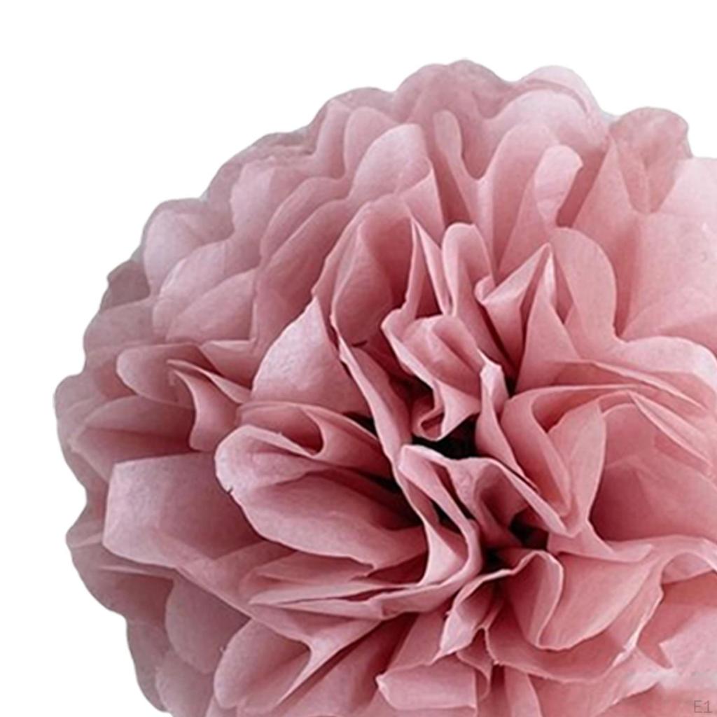5 Pcs Hanging Paper Flower Balls Pull Ornament Craft for DIY Party