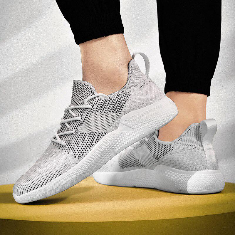 Light Weight Running Shoes For Men  Spring Autumn Black Comfortable Anti Slip Male Shoes Outdoor Walking Sneakers