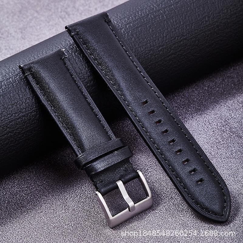 High-End Calfskin Leather Strap Is Suitable For Fossi/20Mm24Mm Matte Bottom Soft Quick Release