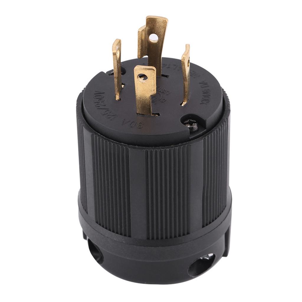 Lock Plug 30A 125V - 250V 4 - Prong Anti - Loosening Generator Plug L14 - 30P for Connecting To a Generator