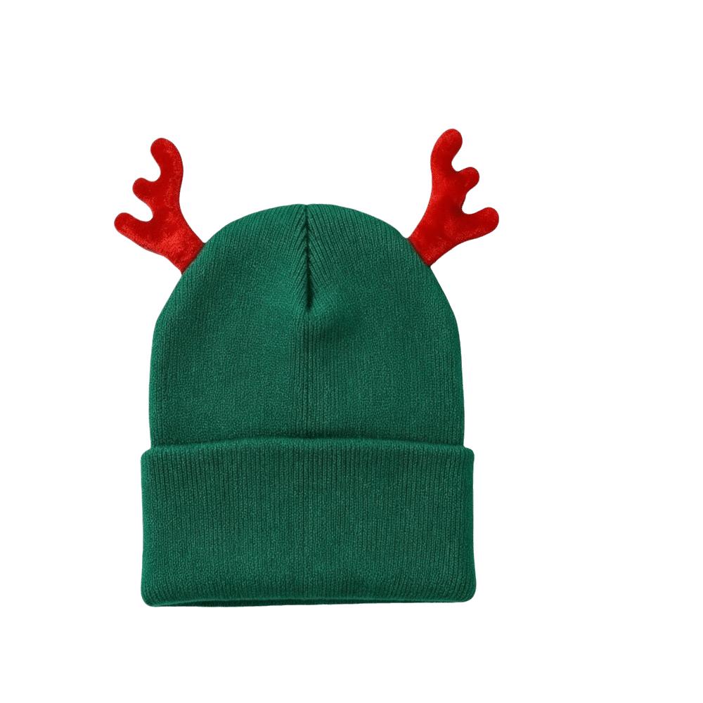 Soft Knit Beanie Cap Warm Deer Horn Beanie Party Reindeer Antler Hat Christmas