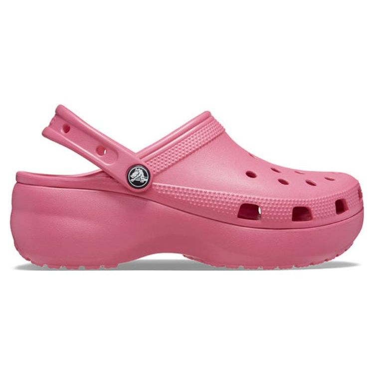 Crocs Women's Classic Platform Clog Hyper Pink Comfort Slip On 206750-6VZ