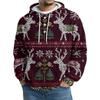 Men's Knit Hooded Sweatshirt Casual Long-Sleeve Sweatshirt