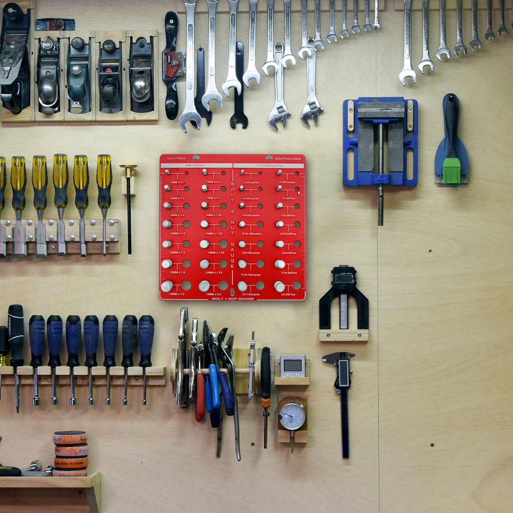 Thread Nut and Bolt Checker 28 Thread Identification Gauge Identification Gauge Imperial and Metric Thread Gauge Measuring Tool