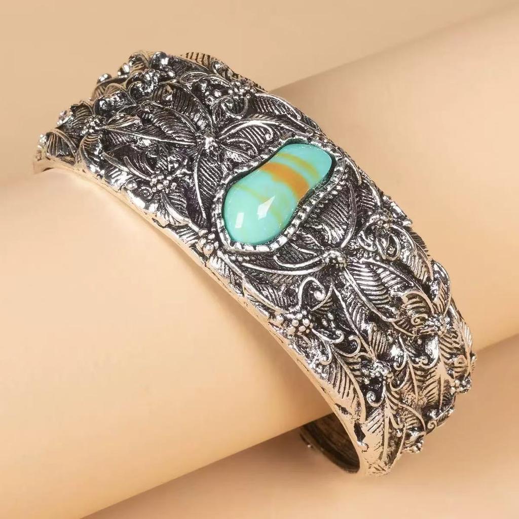Set di collana e orecchini turchesi vintage per donna - Gioielli bohémien con nappe all'ingrosso