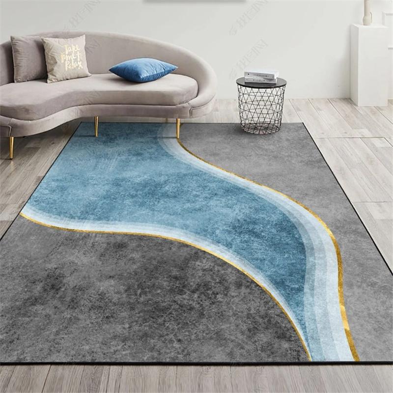 Simple Geometric Carpet, Light Luxury Living Room, Dirt-Resistant Sofa Carpet, Bedroom Carpet, Home Decoration