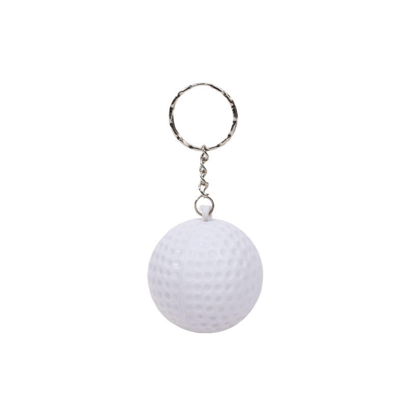 PU Leather Soft Foam Sponge Ball Keychain Football Basketball Soccer Squeeze Anti-stress Ball Toys Anti-stress Ball Shake