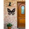 1pc Metal Butterfly Wall Art, Exquisite Garden Decor, Outdoor Porch Ornament