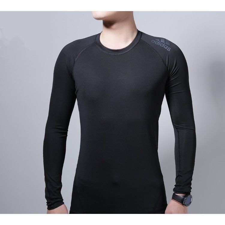 Adidas Alphaskin Sport Long Sleeve Training Compression Top Men Tops Black CF7267