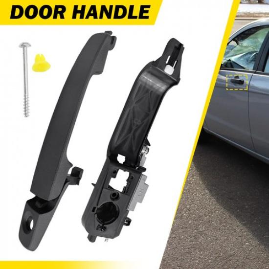 LH Driver Side Front Outside Exterior Door Handle Black for 2008-2011 Ford Focus