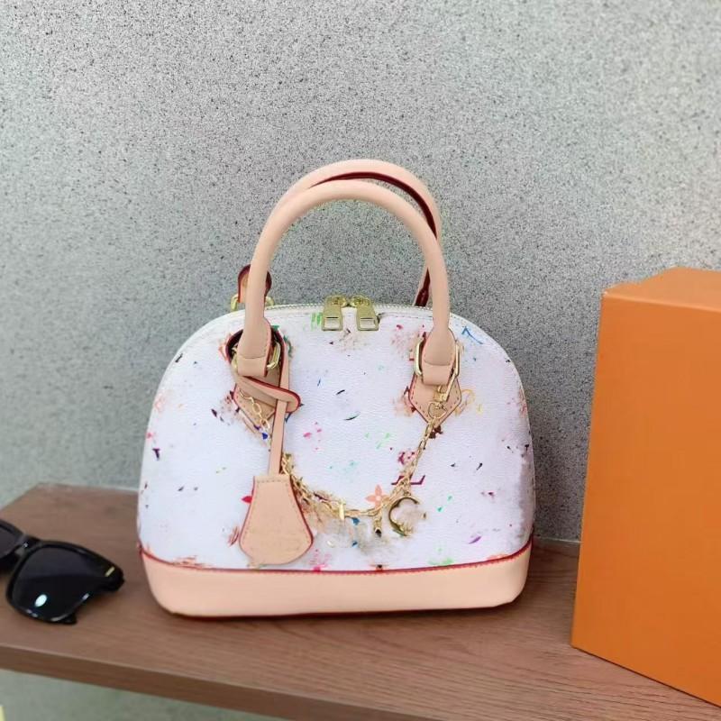 Womens PU Shell Handbag Crossbody Bag Shoulder With Zip Small Vintage Style Daily Use