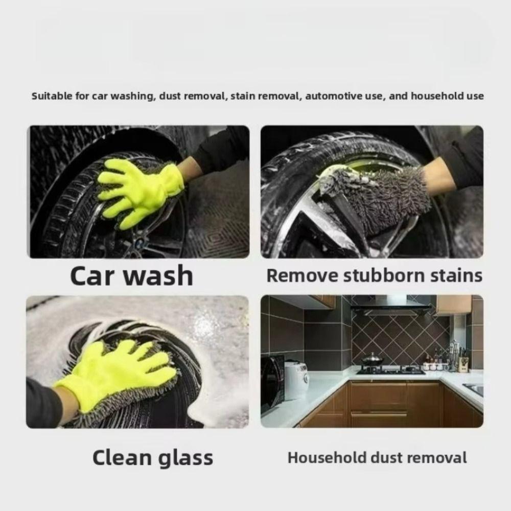 Anti-Scratch Cleaning Brush Soft Cleaning Glove Multifunction Washing Mitt  Car Wash