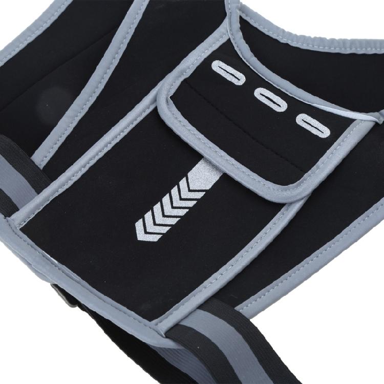 Running Phone Holder Lightweight Jogging Chest Pouch with Water Bottle Pocket