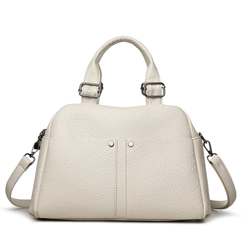 Bolsa Tote Grande Capacidade PU Feminina Multicompartimentos para o Dia a Dia Ombro Transversal