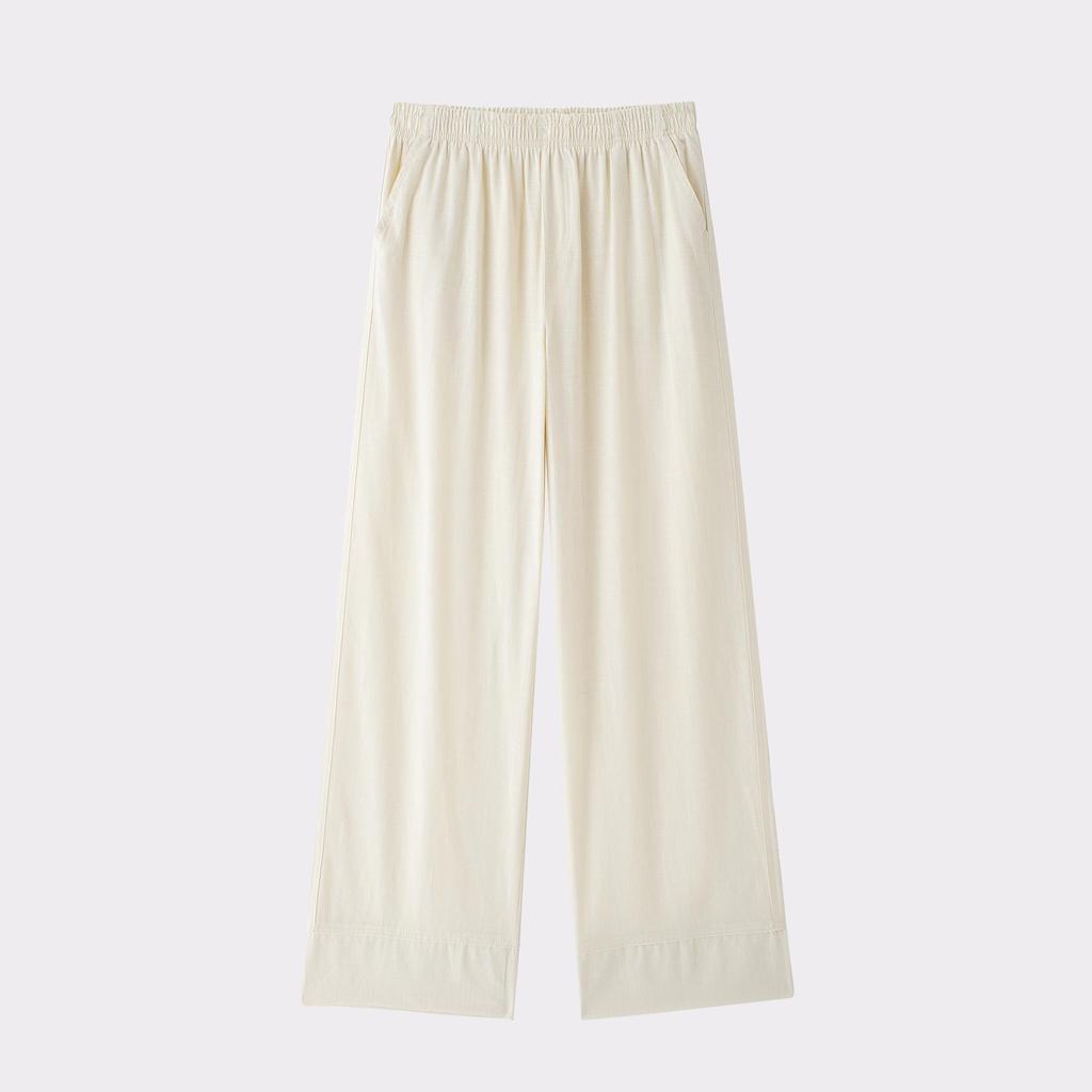 2024 Autumn Women's European & American Style Fashion Tie-Detail Shirt & Straight-Leg Pants Set