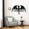 Customizable Metal Dragon Silhouette Sign Personalized Surname Plate Home Garden Wall Art Hot Sale