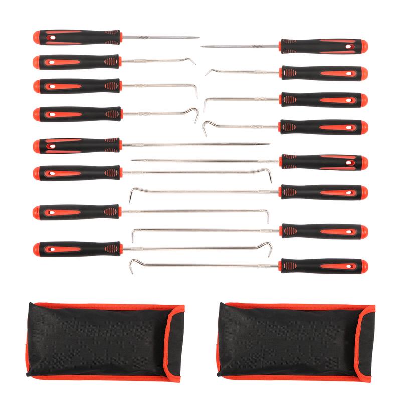 16Pcs Pick and Hook Set Long Short Reach Oil Seal Pick Tool Easy Removal Automotive Oil Seal Hook for Car Home Repair Lock Keys