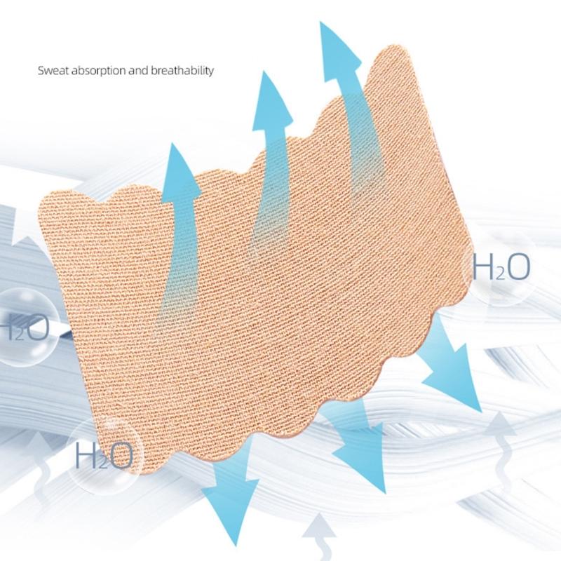 10 Pieces Invisible Underarm Sweat Absorbing Pads Disposable Adhesive Liners For Daily Use Sports Activities