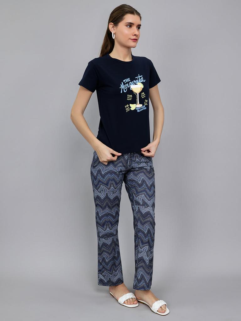 Monte Carlo Womens Regular Fit Printed Lower Set