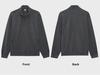 Ao Li Men's Large Velvet Stand Collar Sweater - Winter Thickened Simple Cardigan, Solid Color, All-Match Loose Jacket
